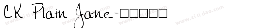 CK Plain Jane字体转换